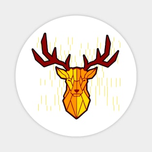 Yellow deer head Magnet